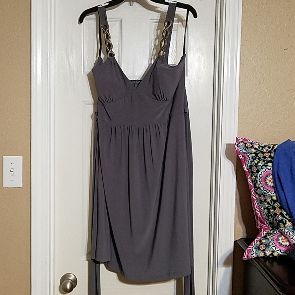 Gray formal dress